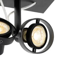 Moderne spot zwart 2-lichts - Master 50