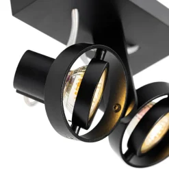 Moderne spot zwart 2-lichts - Master 50