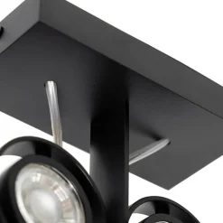 Moderne spot zwart 2-lichts - Master 50