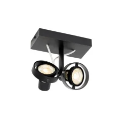 Moderne spot zwart 2-lichts - Master 50