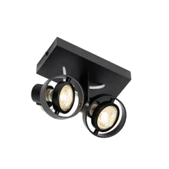 Moderne spot zwart 2-lichts - Master 50