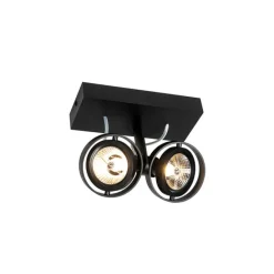 Moderne spot zwart 2-lichts - Master 70