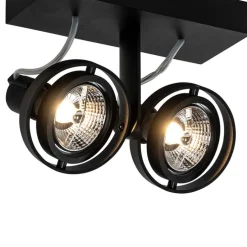 Moderne spot zwart 2-lichts - Master 70