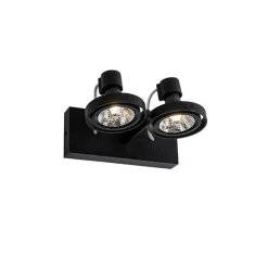 Moderne spot zwart 2-lichts - Master 70