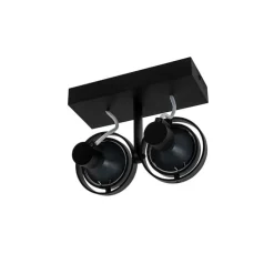 Moderne spot zwart 2-lichts - Master 70