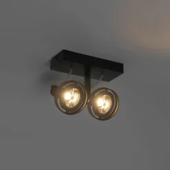 Moderne spot zwart 2-lichts - Master 70