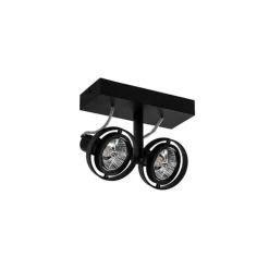 Moderne spot zwart 2-lichts - Master 70