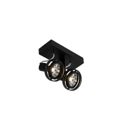 Moderne spot zwart 2-lichts - Master 70