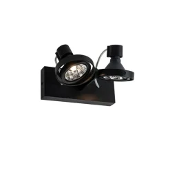 Moderne spot zwart 2-lichts - Master 70