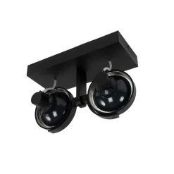 Moderne spot zwart 2-lichts - Master 111