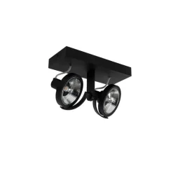 Moderne spot zwart 2-lichts - Master 111