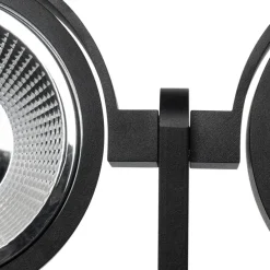 Moderne spot zwart 2-lichts - Master 111