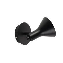 Moderne spot zwart met goud 1-lichts - Magno