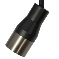 Moderne spot zwart met gunmetal voor railsysteem 1-fase GU10 50mm- Iconic Kohua