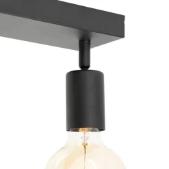 Moderne spot zwart rechthoekig 2-lichts - Facil