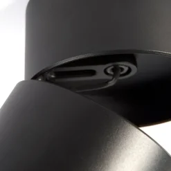 Moderne spot zwart rond verstelbaar - Go Nine