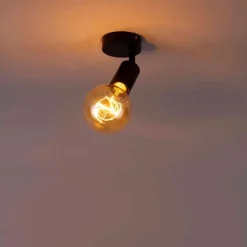 Moderne spot zwart verstelbaar - Facil