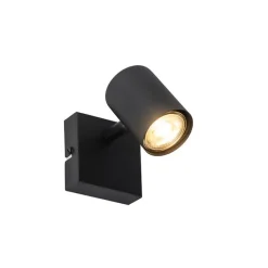 Moderne spot zwart verstelbaar vierkant - Jeana