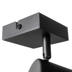 Moderne spot zwart verstelbaar vierkant - Jeana