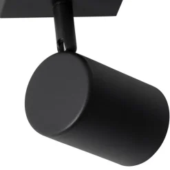 Moderne spot zwart verstelbaar vierkant - Jeana