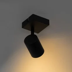 Moderne spot zwart verstelbaar vierkant - Jeana