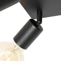 Moderne spot zwart vierkant 4-lichts - Facil