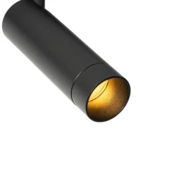 Moderne spot zwart voor railsysteem 1-fase 35mm - Iconic Jeana Luxe