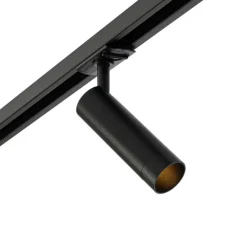 Moderne spot zwart voor railsysteem 1-fase 35mm - Iconic Jeana Luxe