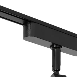 Moderne spot zwart voor railsysteem 1-fase incl. LED draai- en kantelbaar - Magnetic Lance