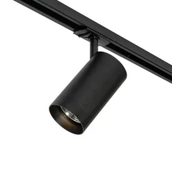 Moderne spot zwart voor railsysteem 1-fase 70mm - Iconic Jeana Luxe