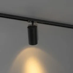 Moderne spot zwart voor railsysteem 1-fase 70mm - Iconic Jeana Luxe