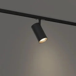 Moderne spot zwart voor railsysteem 1-fase - Iconic Mark