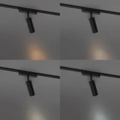 Moderne spot zwart voor railsysteem 1-fase 4.5W 3000K - Magnetic Samson