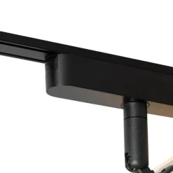 Moderne spot zwart voor railsysteem 1-fase incl. LED - Magnetic Puk