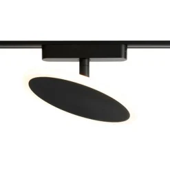 Moderne spot zwart voor railsysteem 1-fase incl. LED - Magnetic Puk