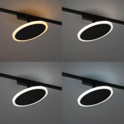 Moderne spot zwart voor railsysteem 1-fase incl. LED - Magnetic Puk