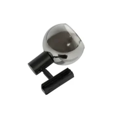 Moderne spot zwart voor railsysteem 1-fase- Iconic Lava