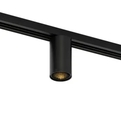 Moderne spot zwart voor railsysteem 1-fase GU10 50mm - Iconic Ruby Honey