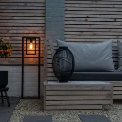 Moderne staande buitenlamp zwart - Rotterdam Balanco