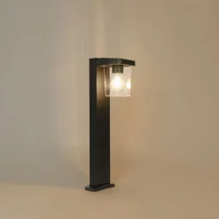 Moderne staande buitenlamp zwart 60 cm IP54 - Chimay