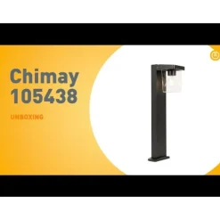 Moderne staande buitenlamp zwart 60 cm IP54 - Chimay