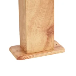 Moderne staande buitenlamp aluminium met hout print 65cm IP44 - Baleno