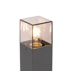 Moderne staande buitenlamp 70 cm donkergrijs IP44 - Denmark