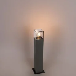 Moderne staande buitenlamp 50 cm donkergrijs IP44 - Denmark