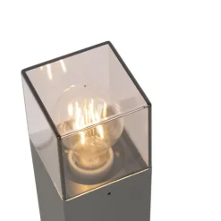 Moderne staande buitenlamp 50 cm donkergrijs IP44 - Denmark