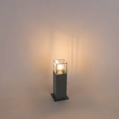 Moderne staande buitenlamp 30 cm donkergrijs IP44 - Denmark