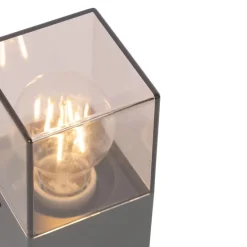 Moderne staande buitenlamp 30 cm donkergrijs IP44 - Denmark