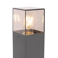 Moderne staande buitenlamp 30 cm donkergrijs IP44 - Denmark