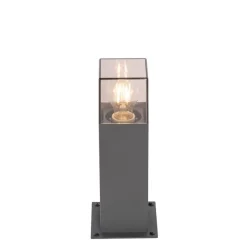 Moderne staande buitenlamp 30 cm donkergrijs IP44 - Denmark