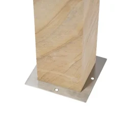 Moderne staande buitenlamp zandsteen 70 cm - Grumpy